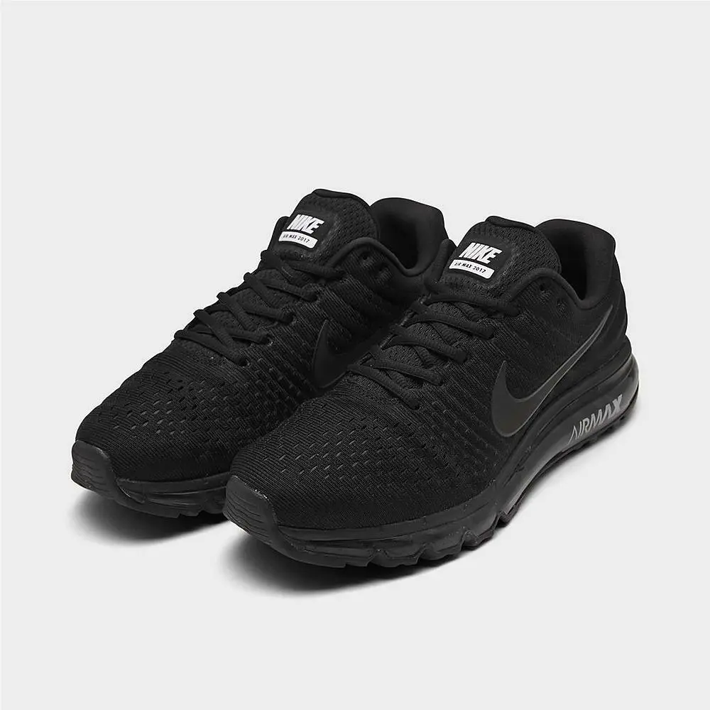 Nike Air Max 2017 Running Shoes Triple Black Sz 7.5 849559 004