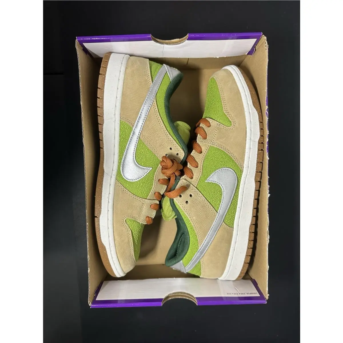 Nike shoes - Nike SB Dunk Low Pro WC - FQ7585-200 - Sesame / Metallic Silver-Pear (UPC: 197597483931) 6