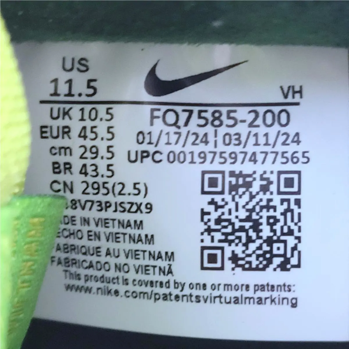 Nike shoes - Nike Dunk Low - Dunk Low - FQ7585-200 - Green 7