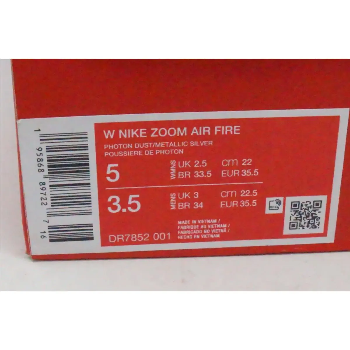 Nike shoes - Nike Zoom Air Fire - Zoom Air Fire - DR7852-001 - White 8