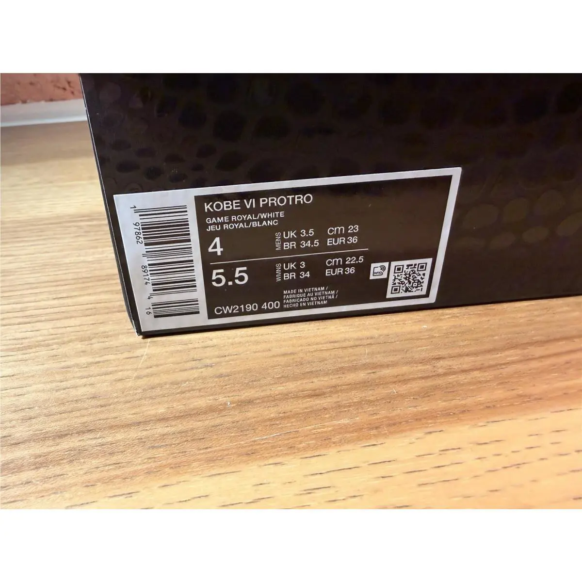 Nike shoes - Nike Kobe 6 - Kobe - CW2190-400 - Blue, Manufacturer: Game Royal/White/University Red 4
