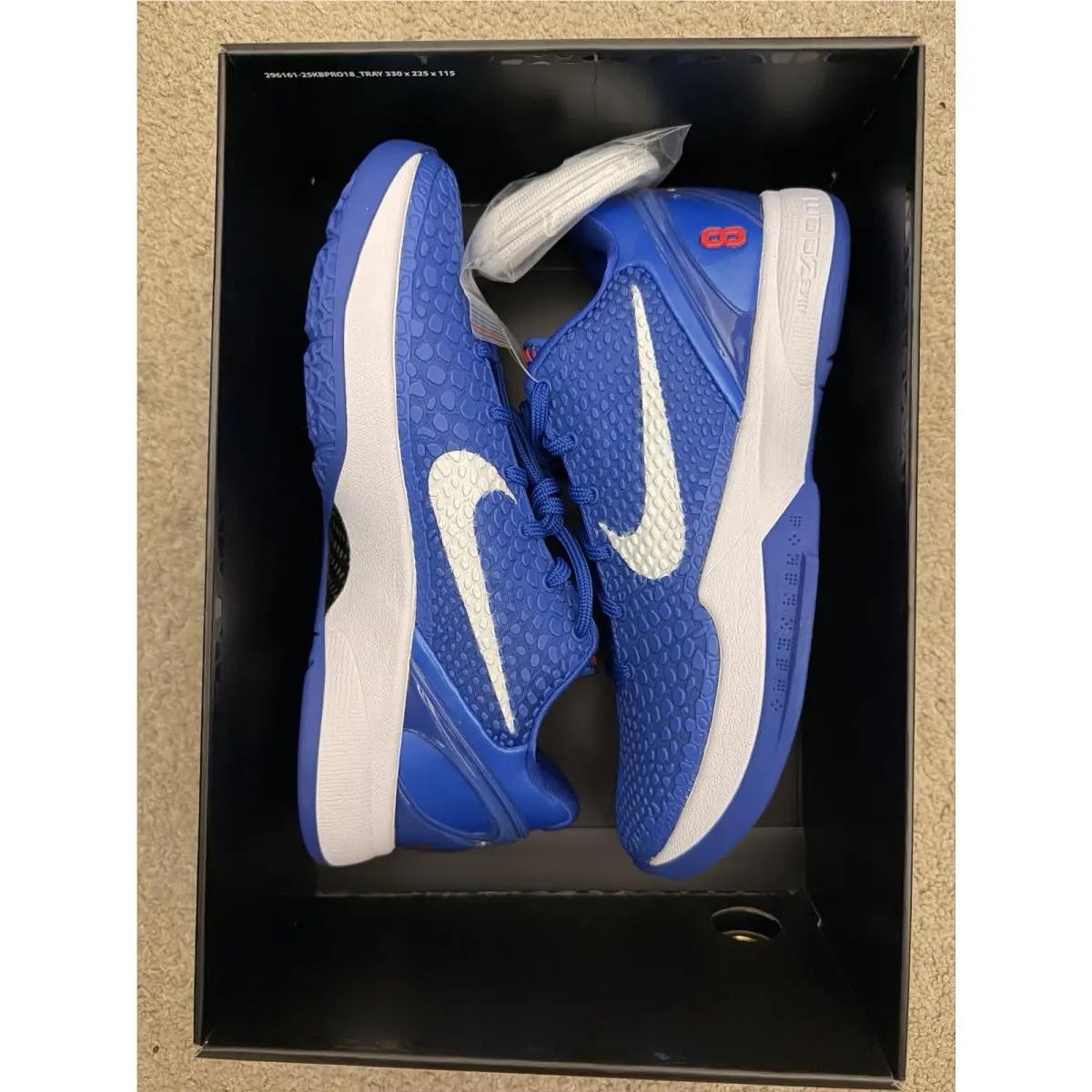 Nike shoes - Nike Kobe 6 - Kobe - CW2190-400 - Blue, Manufacturer: Game Royal/White/University Red 4