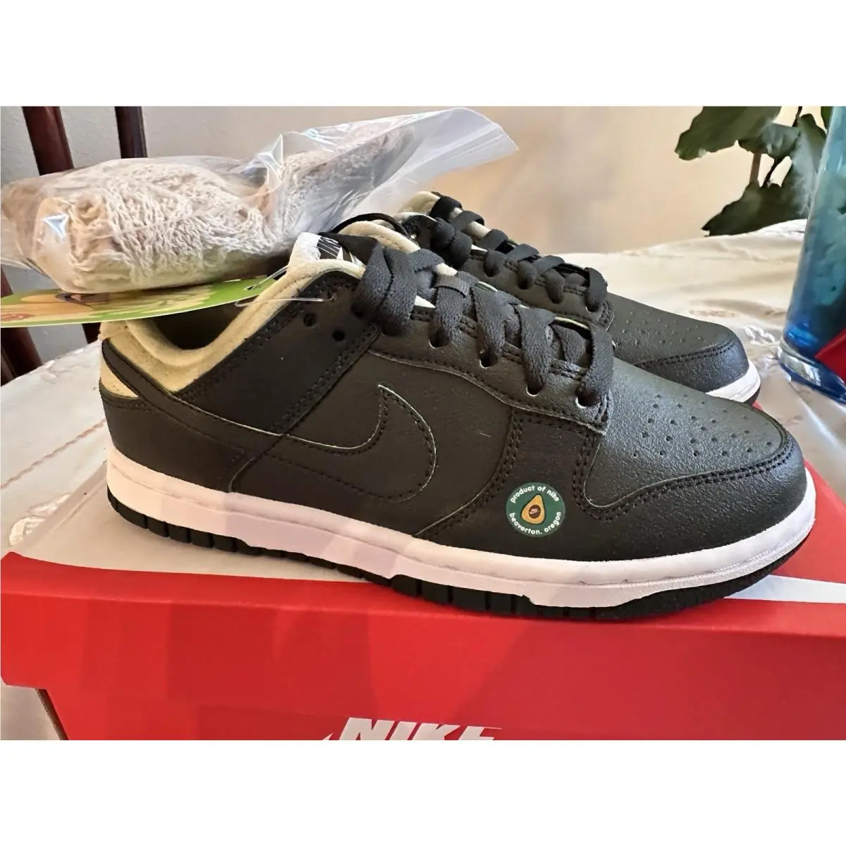 Nike Dunk Low LX Women`s Size 6 Sequoia-zinnia DM7606 300