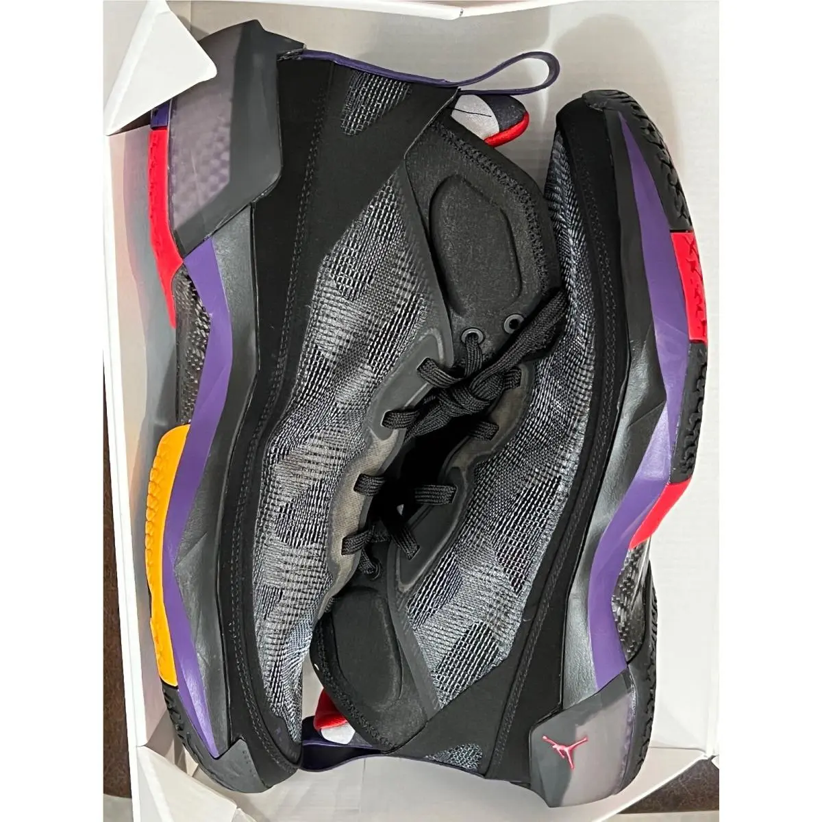 Nike shoes - Air Jordan 37 - Air - DD6958-065 - BLACK/CLUB PURPLE/DARK CHARCOAL/TRUE RED 7