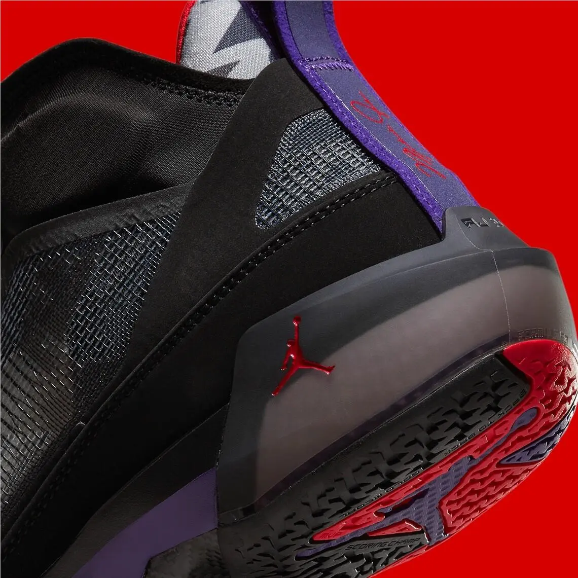 Nike shoes - Air Jordan 37 - Air - DD6958-065 - BLACK/CLUB PURPLE/DARK CHARCOAL/TRUE RED 8