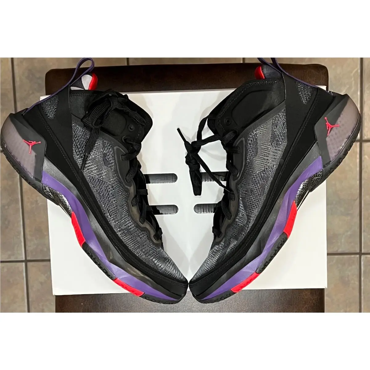 Nike shoes - Air Jordan 37 - Air - DD6958-065 - BLACK/CLUB PURPLE/DARK CHARCOAL/TRUE RED 3