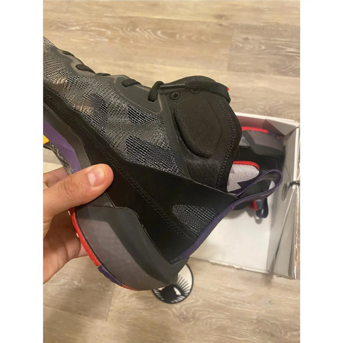 Nike shoes - Air Jordan 37 - Air - DD6958-065 - Black/True Red/Club Purple/Dark Charcoal/Okra (UPC: 196152189066) 1