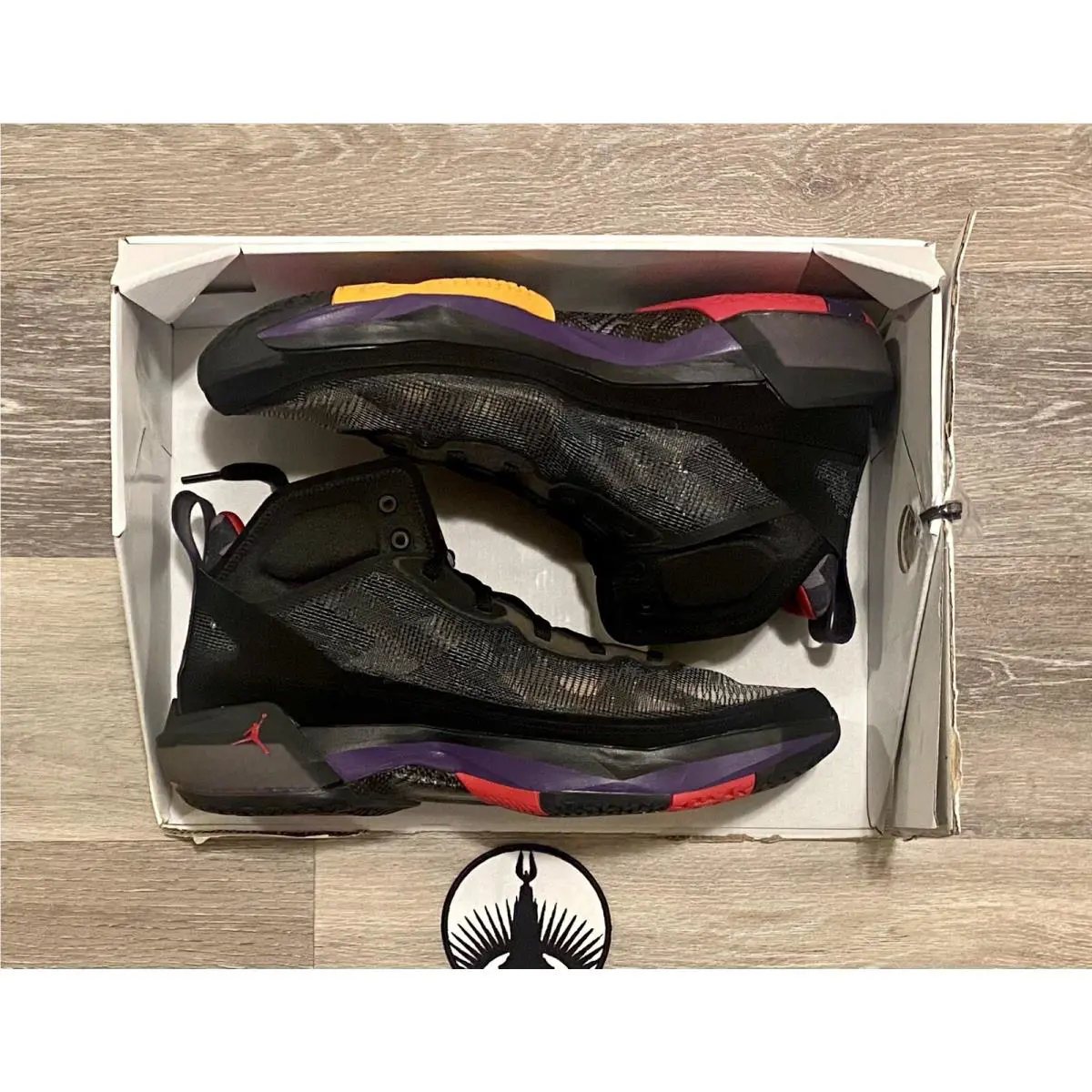 Nike shoes - Air Jordan 37 - Air - DD6958-065 - Black/True Red/Club Purple/Dark Charcoal/Okra (UPC: 196152189066) 5