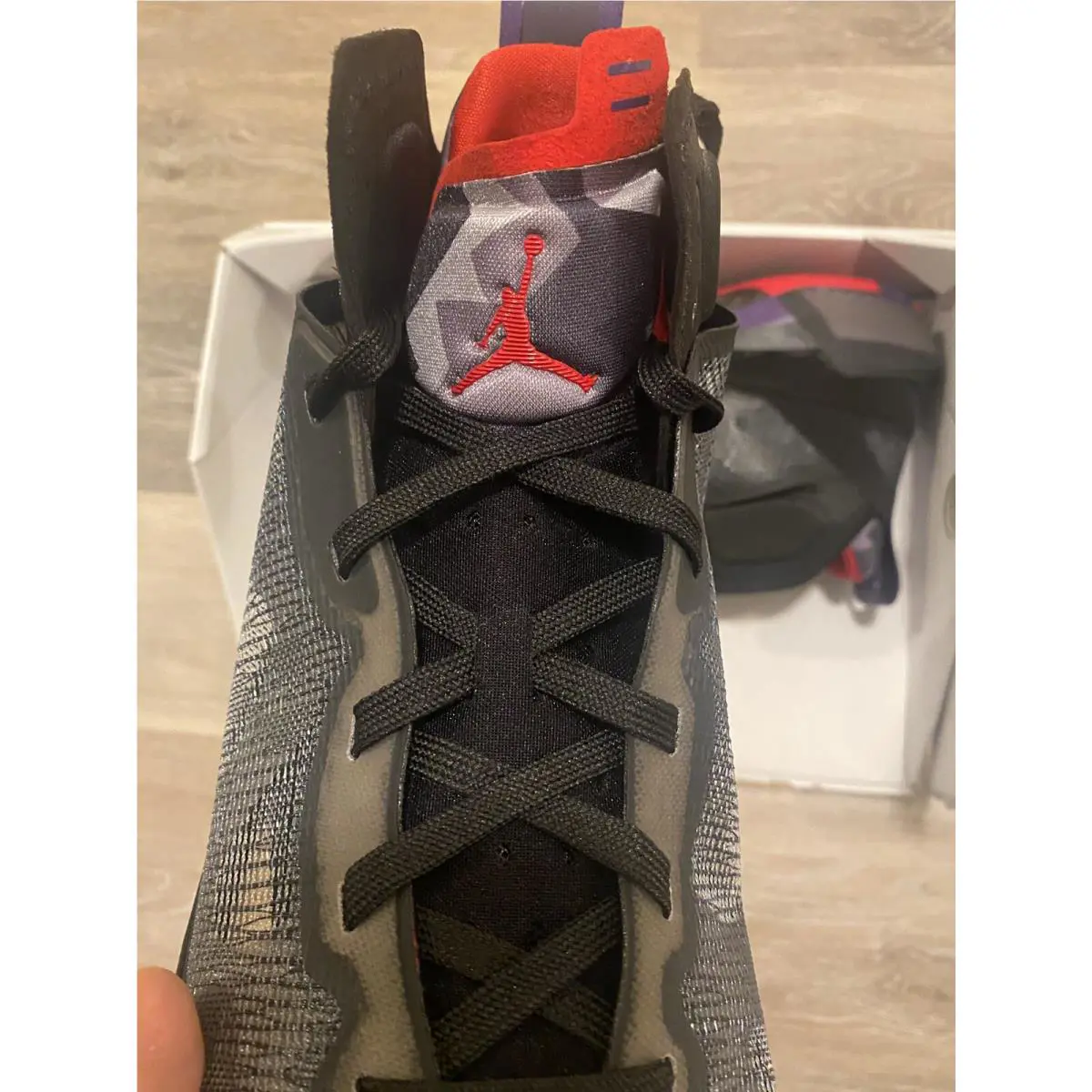 Nike shoes - Air Jordan 37 - Air - DD6958-065 - Black/True Red/Club Purple/Dark Charcoal/Okra (UPC: 196152189066) 6