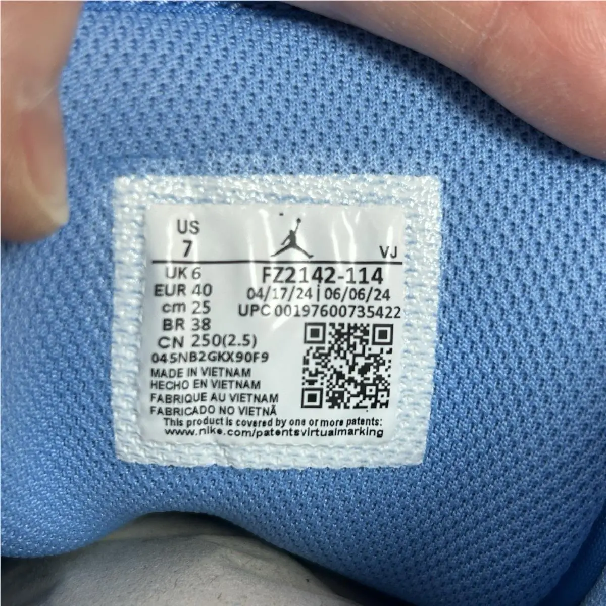 Nike shoes - Air Jordan 1 - Air - FZ2142-114 - Blue 5