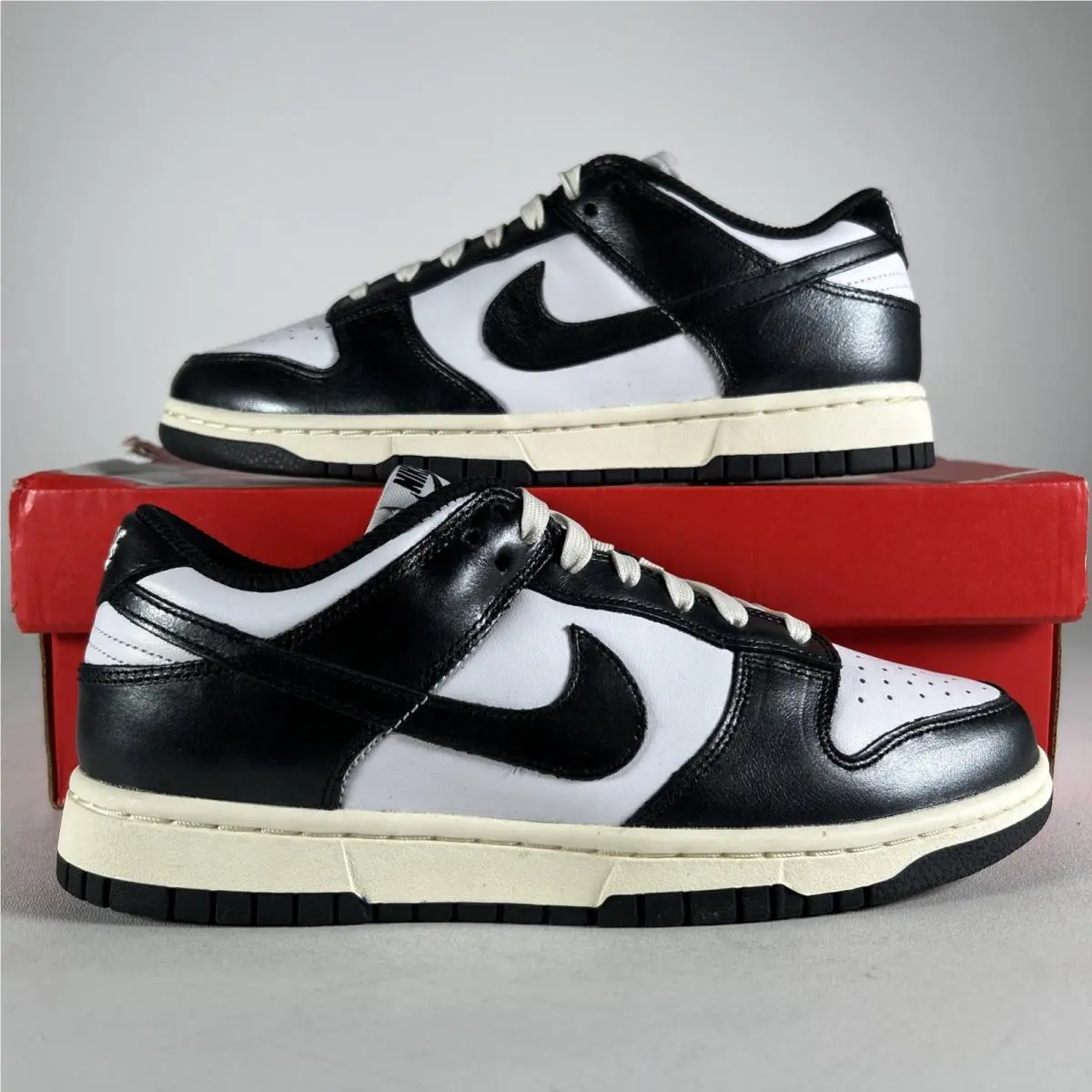 Nike Women`s Dunk Low Prm White Black Coconut Milk FQ8899-100 Panda Size 8.5 - White/Black-Coconut Milk