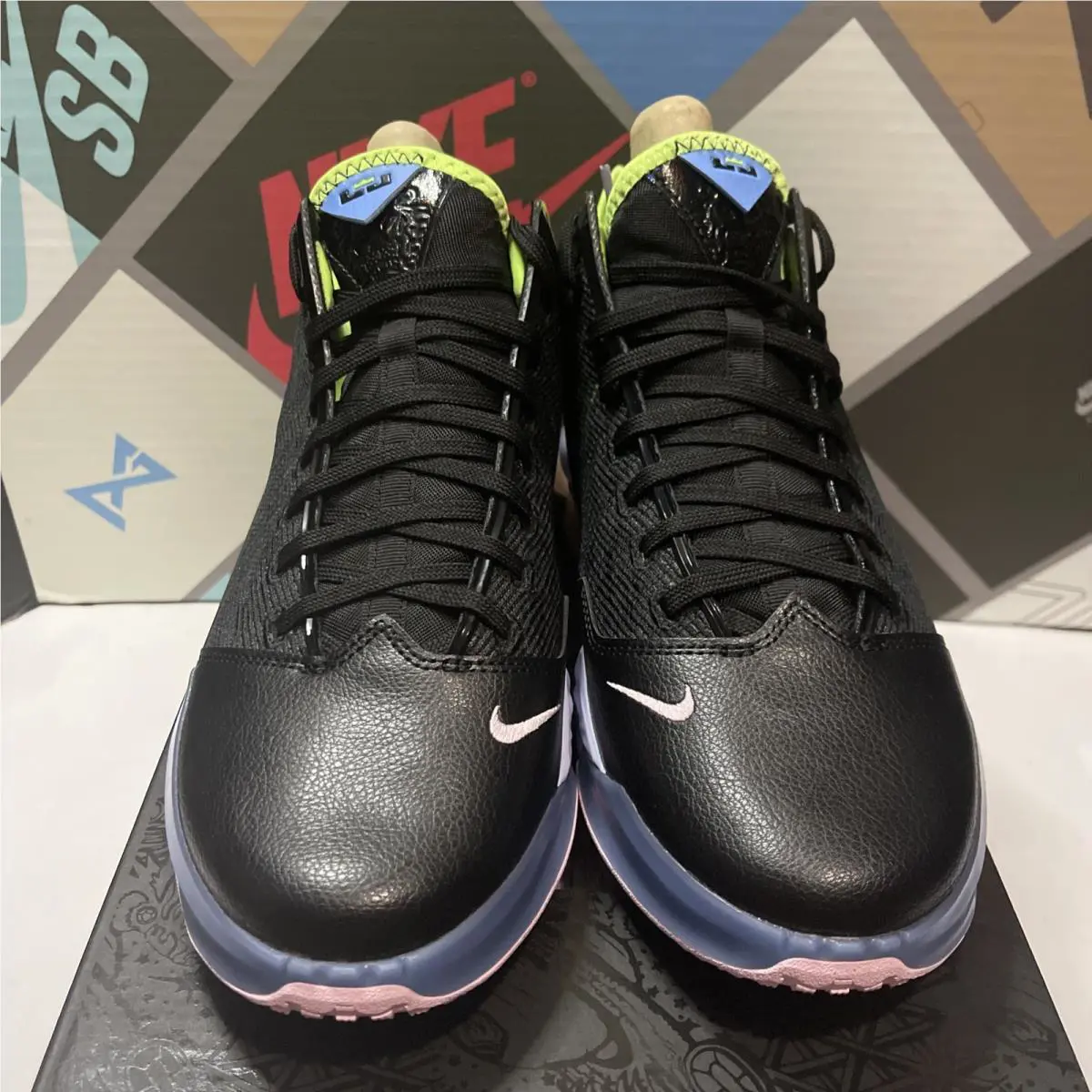 Nike shoes - Nike Lebron 19 Low - Lebron Low - DO9829-001 - Black/Ghost Green-Purple Pulse 1