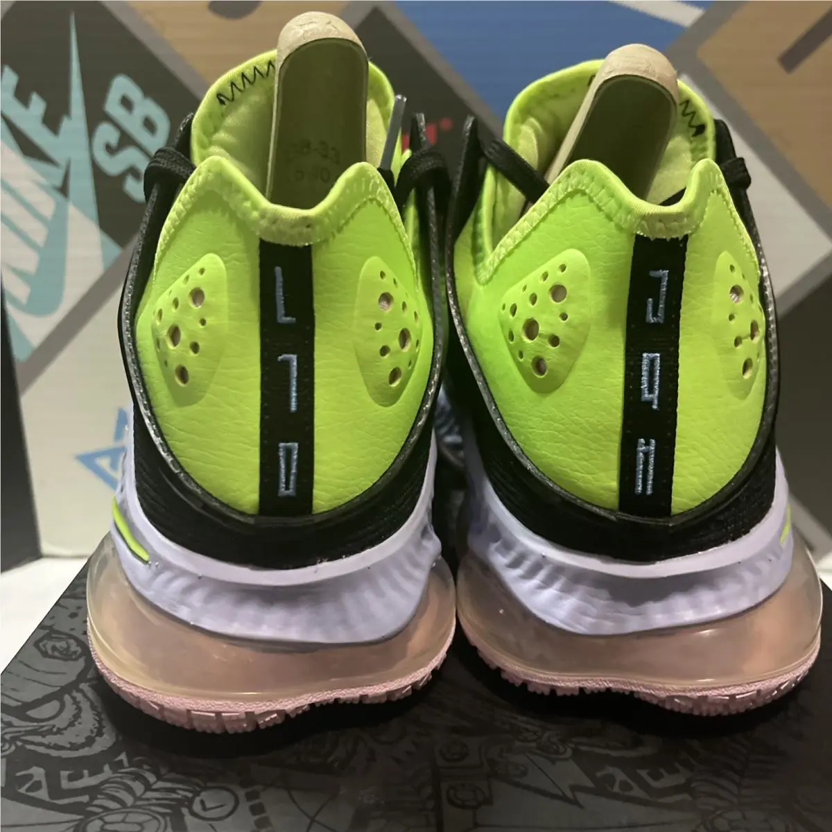 Nike shoes - Nike Lebron 19 Low - Lebron Low - DO9829-001 - Black/Ghost Green-Purple Pulse 4