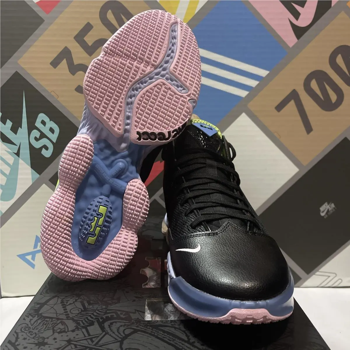 Nike shoes - Nike Lebron 19 Low - Lebron Low - DO9829-001 - Black/Ghost Green-Purple Pulse 5
