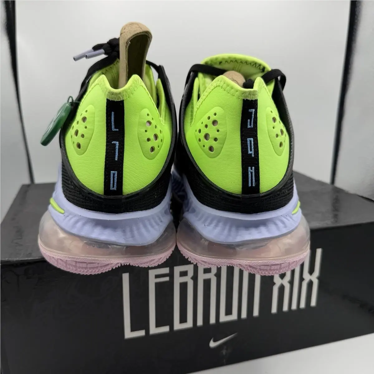Nike shoes - Nike LeBron 19 - LeBron - DO9829-001 - Black, Manufacturer: Black/Purple Pulse/Pink Foam/Ghost Green 2