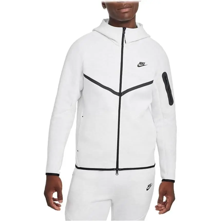 Tech Fleece Windrunner Birch Heather/black HV0949-051 Men`s XL by Nike