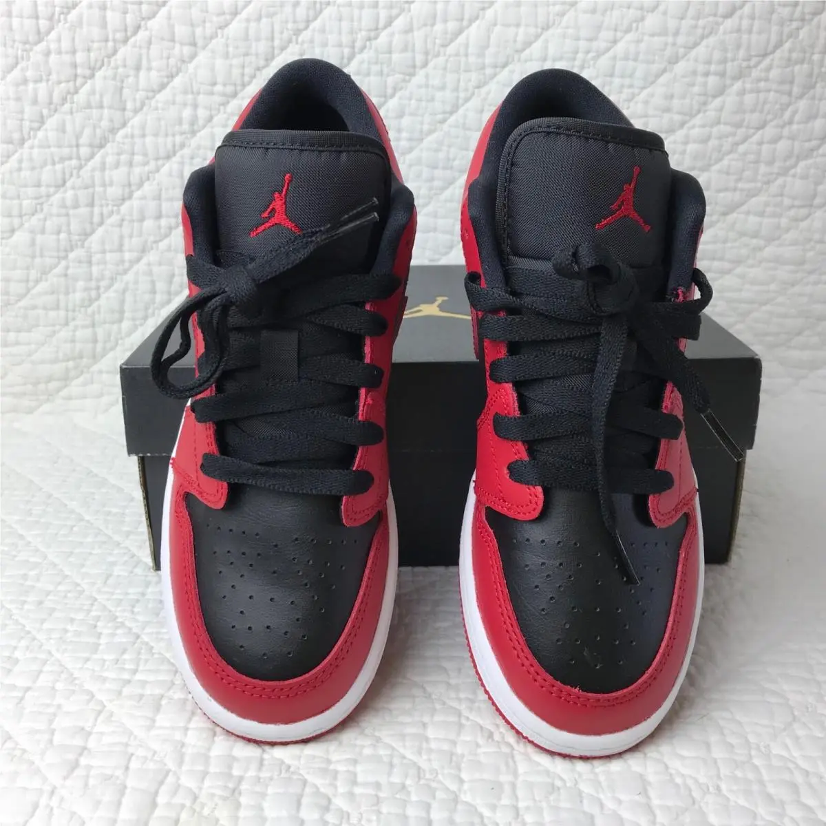 Nike shoes - Air Jordan 1 Low - Air Low - 553560-606 - Gym red/black/white 9