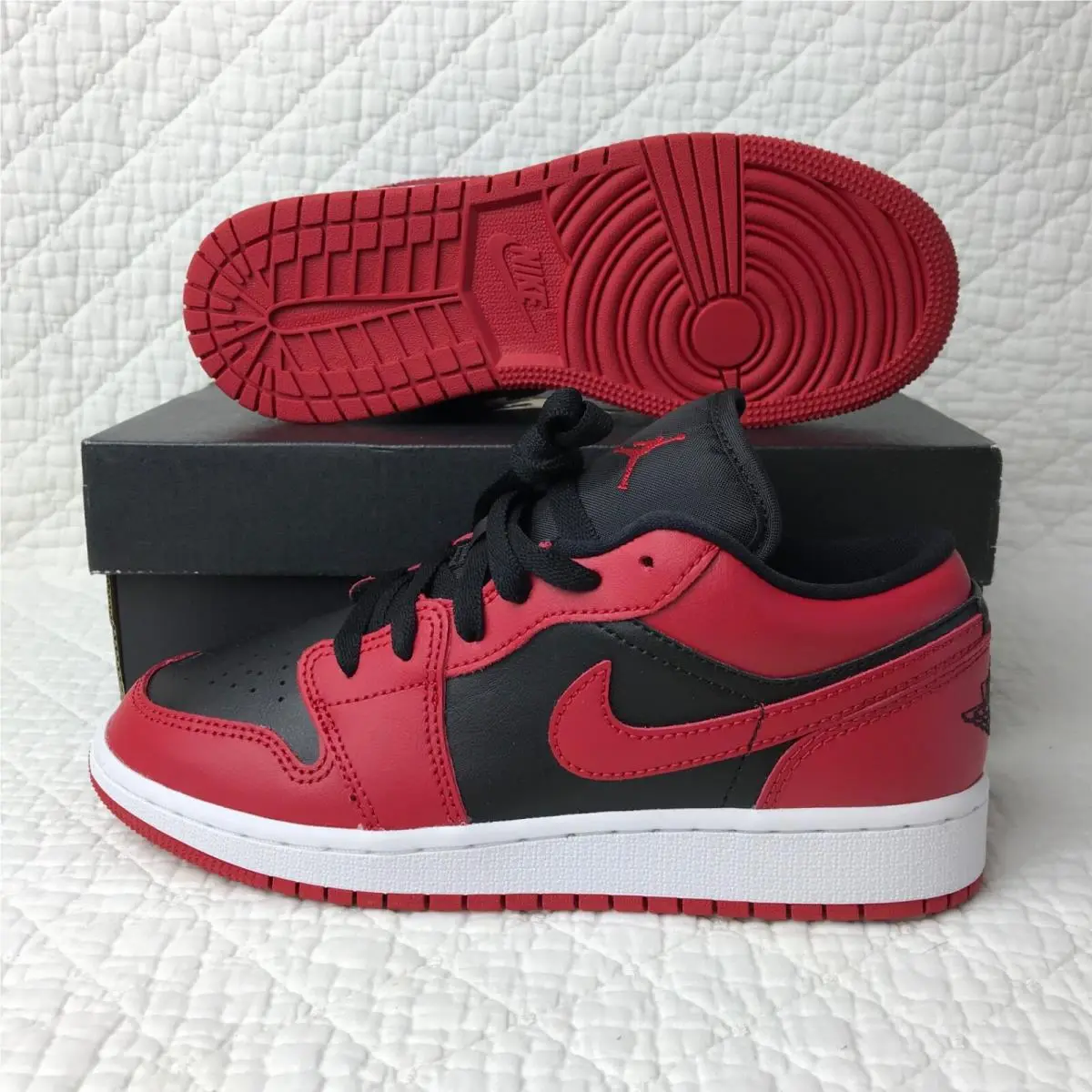 Nike shoes - Air Jordan 1 Low - Air Low - 553560-606 - Gym red/black/white 2