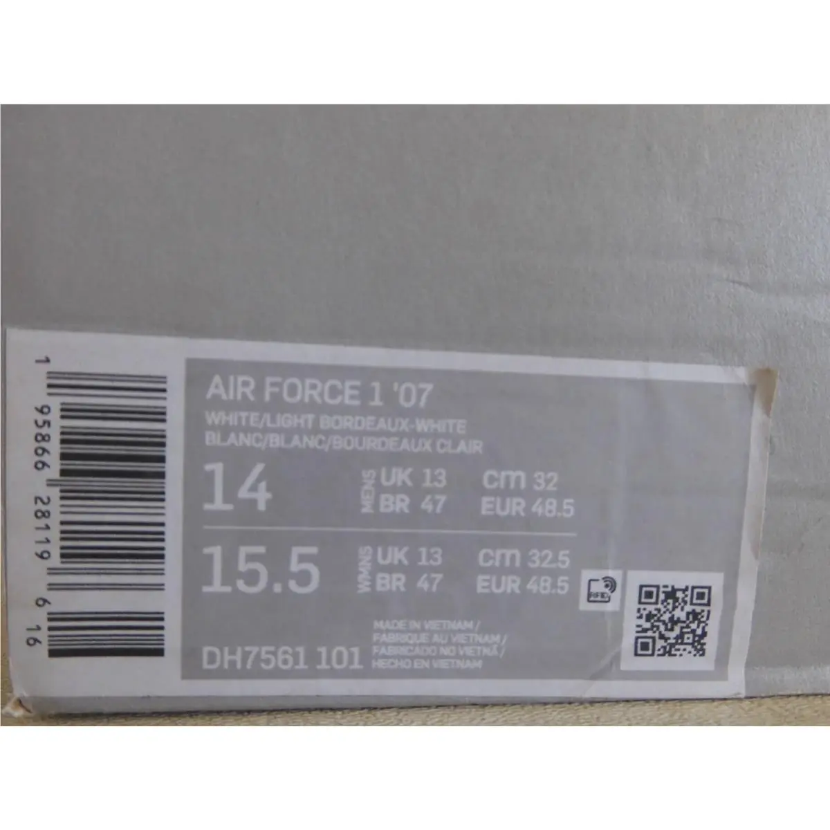 Nike shoes - Nike Air Force 1 `07 - DH7561-101 - White (UPC: 195866281196) 3