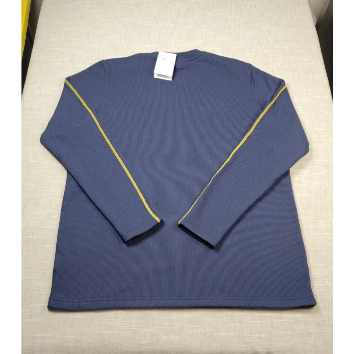Nike clothing - Nike Waffle Knit Top - Waffle Knit Top - FJ9547-422 - Blue Gold 0