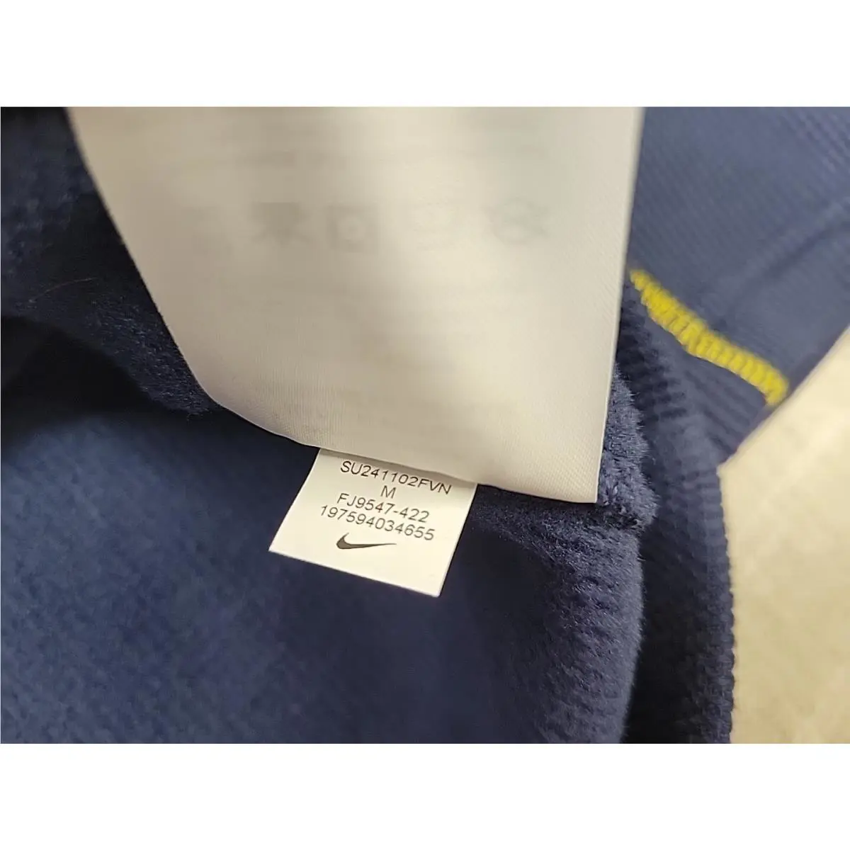 Nike clothing - Nike Waffle Knit Top - Waffle Knit Top - FJ9547-422 - Blue Gold 7