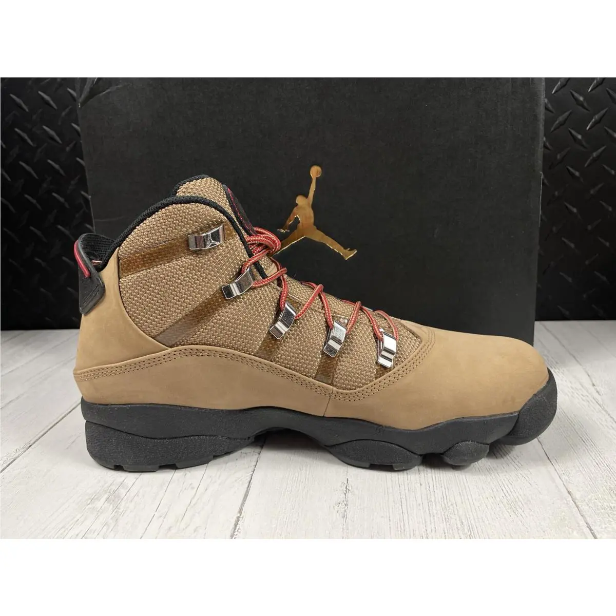 Nike shoes - Air Jordan Winterized 6 Rings - FV3826-202 - Rocky Tan/Black/Varsity Red (UPC: 196969582173) 8