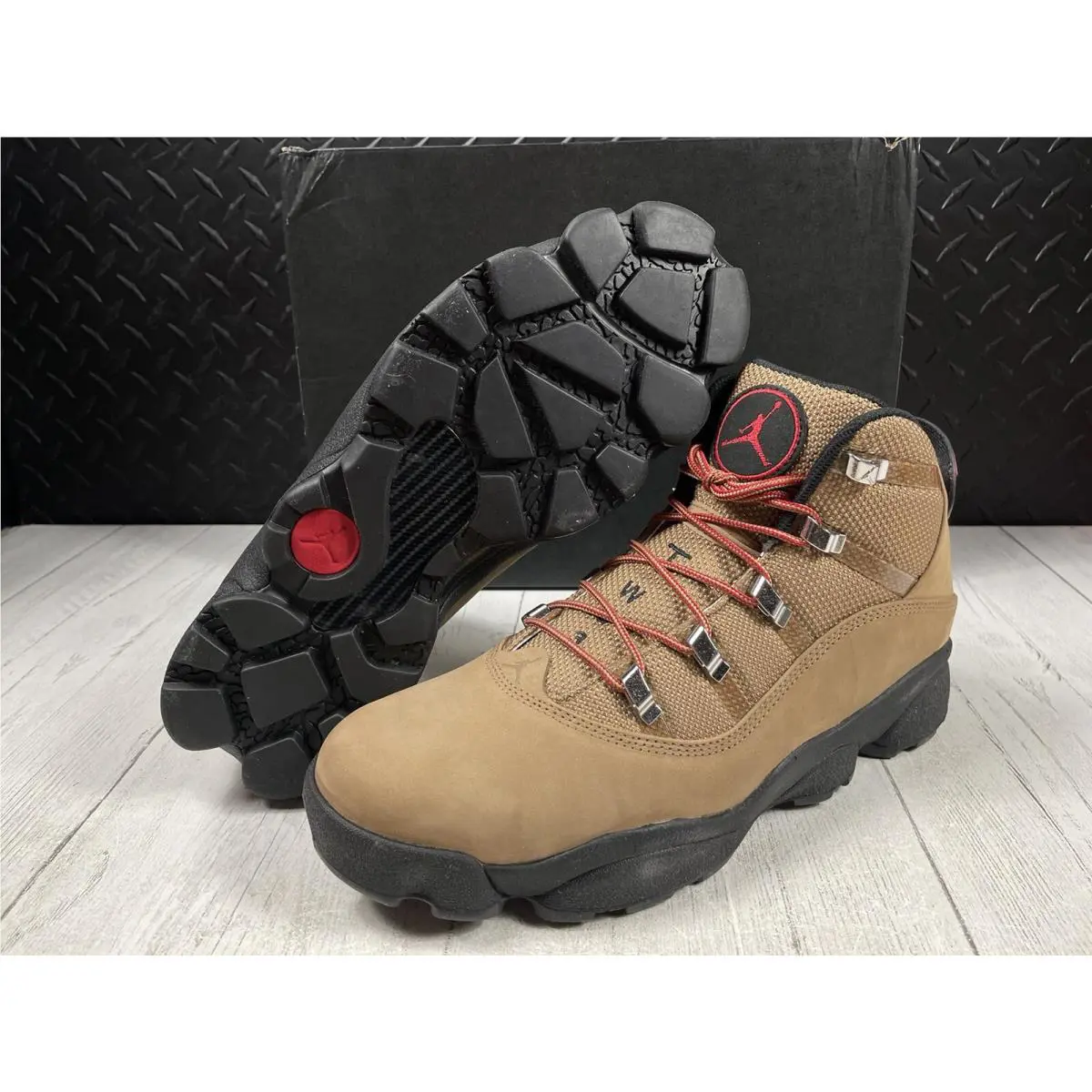 Nike shoes - Air Jordan Winterized 6 Rings - FV3826-202 - Rocky Tan/Black/Varsity Red (UPC: 196969582173) 4