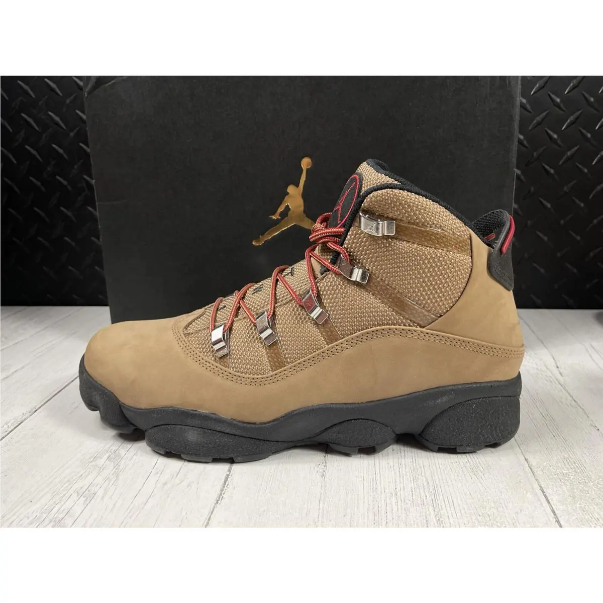 Nike shoes - Air Jordan Winterized 6 Rings - FV3826-202 - Rocky Tan/Black/Varsity Red (UPC: 196969582173) 7