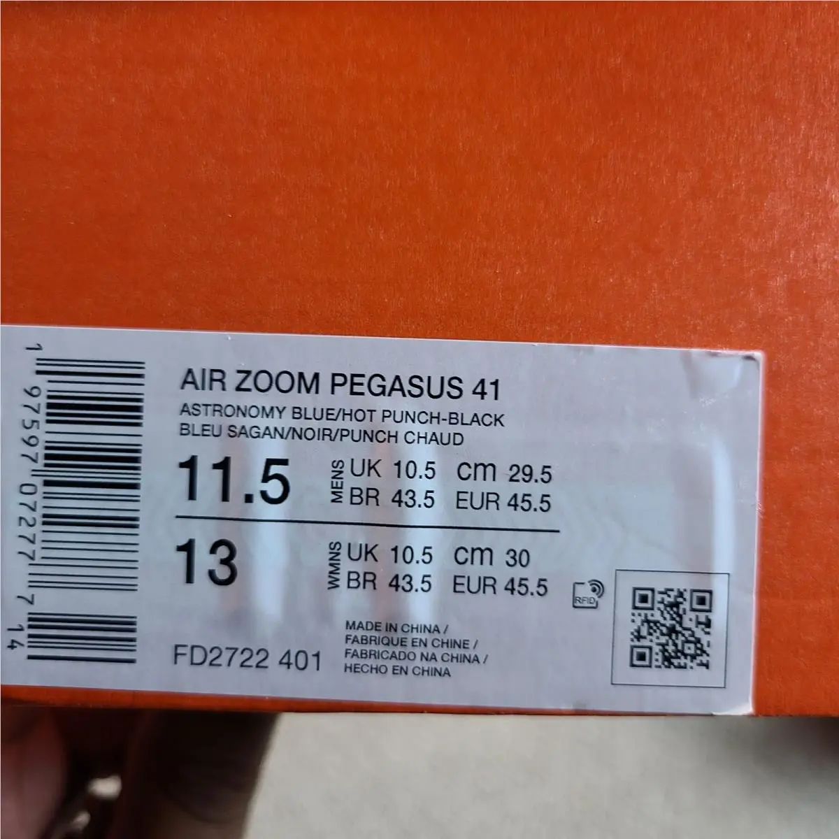 Nike shoes - Nike Air Zoom Pegasus 41 - FD2722-401 - Multicolor (UPC: 197597082257) 13