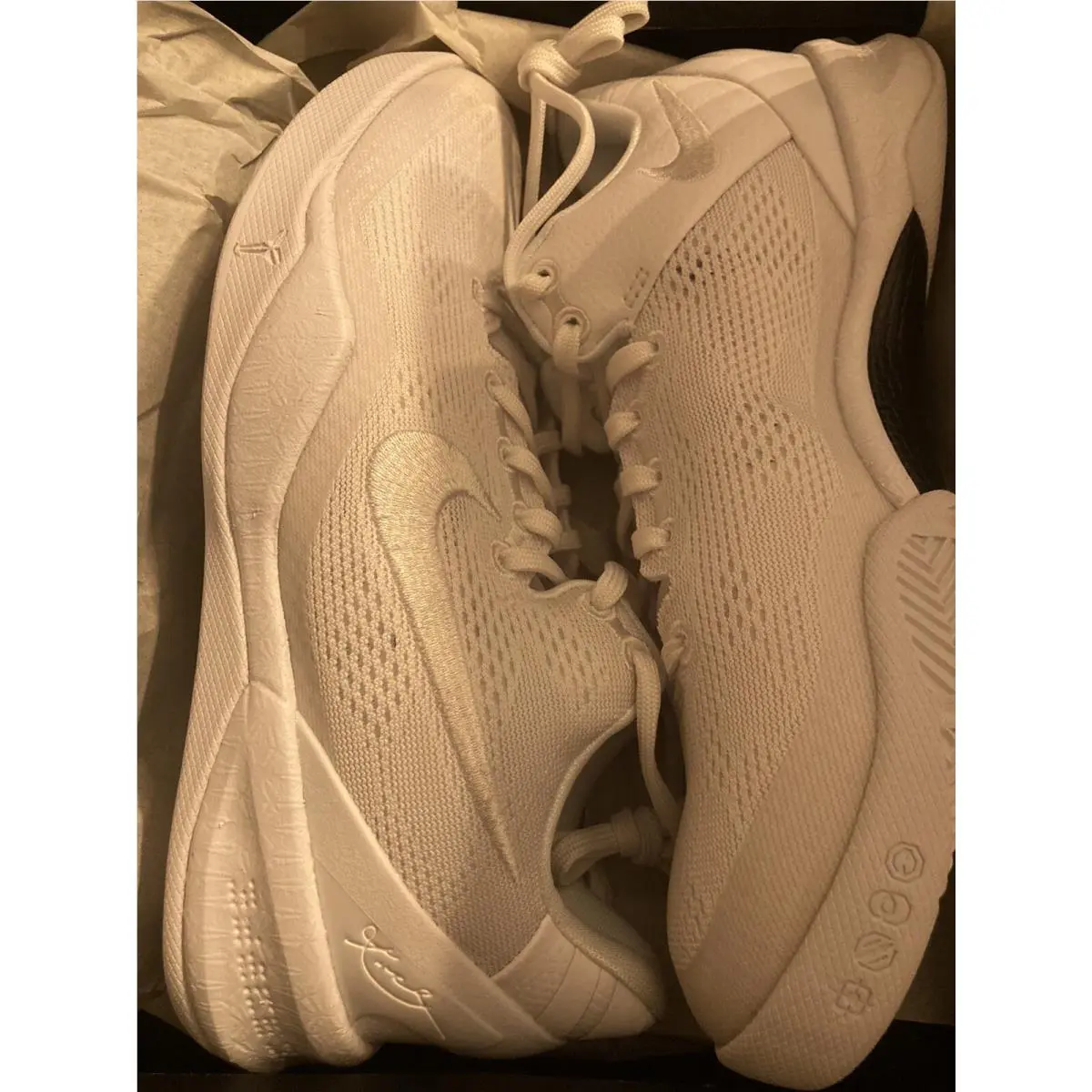 Kobe 8 Protro Halo White FN0266-100 Basketball Shoes Youth GS Size 4 by Nike