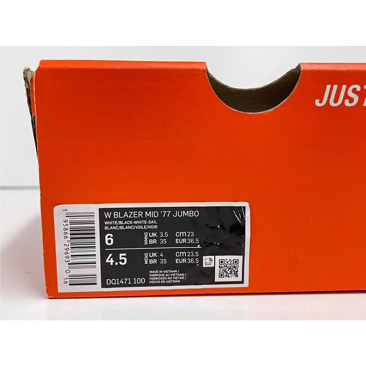 Nike shoes - Nike Blazer 77 - Blazer - DQ1471-100 - White (UPC: 195866296930) 8