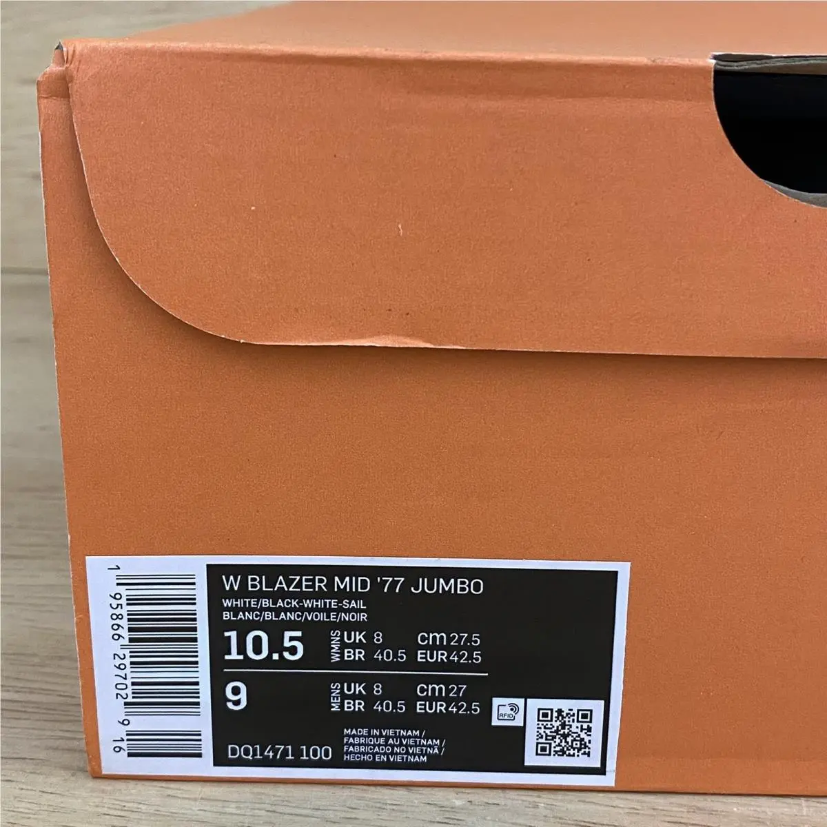 Nike shoes - Wmns Blazer Mid 77 Jumbo - Dq1471100 - White (UPC: 195866297029) 8