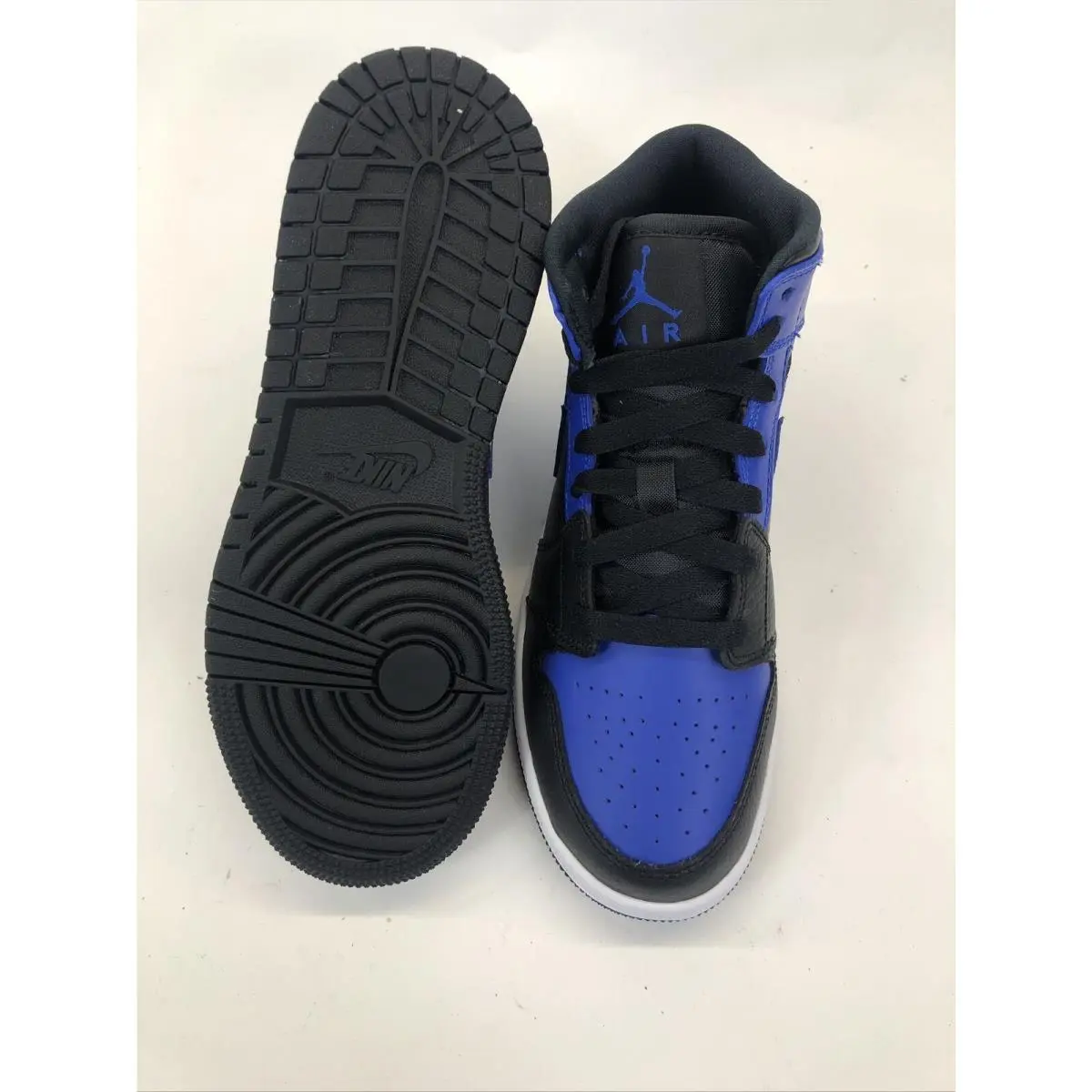 Nike shoes - Air Jordan 1 - Air - 554725 077 - Blue, Manufacturer: Black/ Hyper Royal Blue White 12