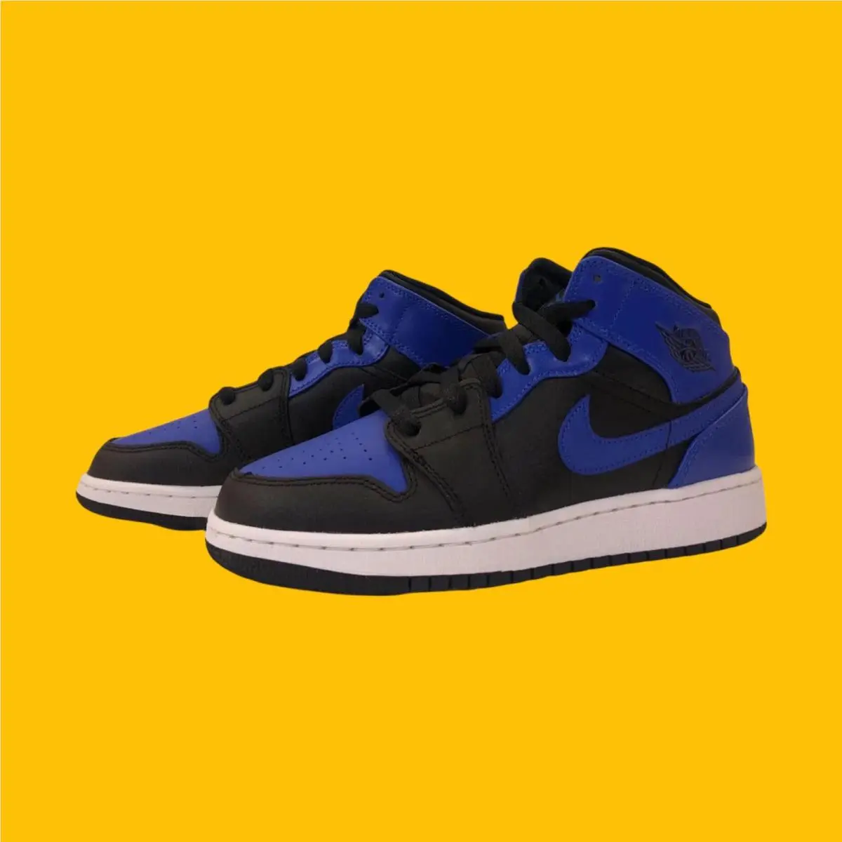 Nike shoes - Air Jordan 1 - Air - 554725 077 - Blue, Manufacturer: Black/ Hyper Royal Blue White 0