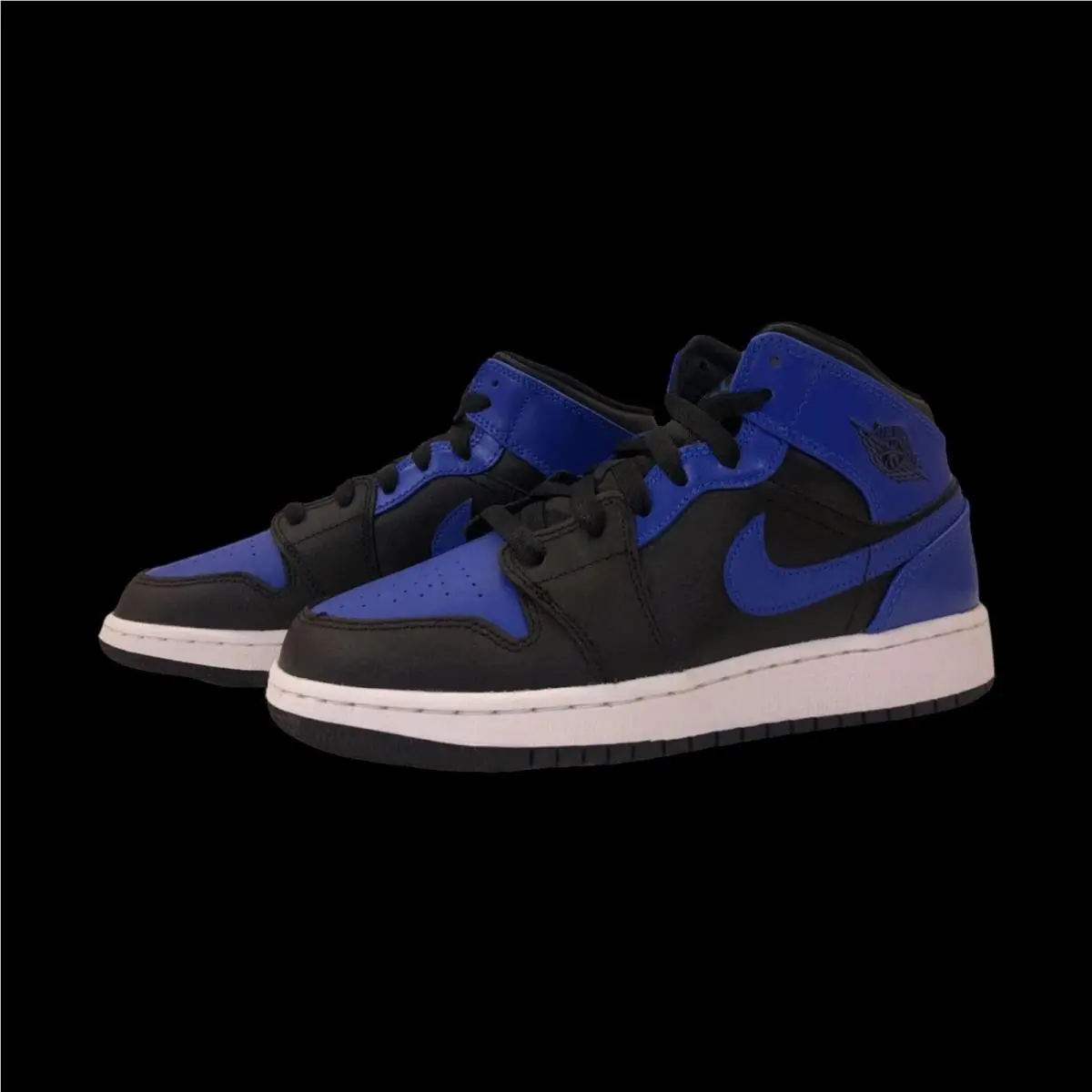 Nike shoes - Air Jordan 1 - Air - 554725 077 - Blue, Manufacturer: Black/ Hyper Royal Blue White 1