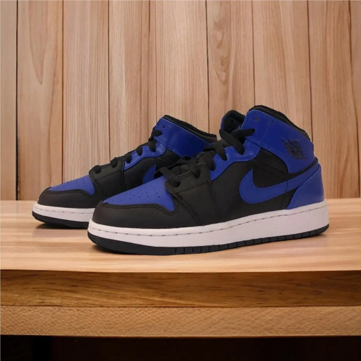 Nike shoes - Air Jordan 1 - Air - 554725 077 - Blue, Manufacturer: Black/ Hyper Royal Blue White 2