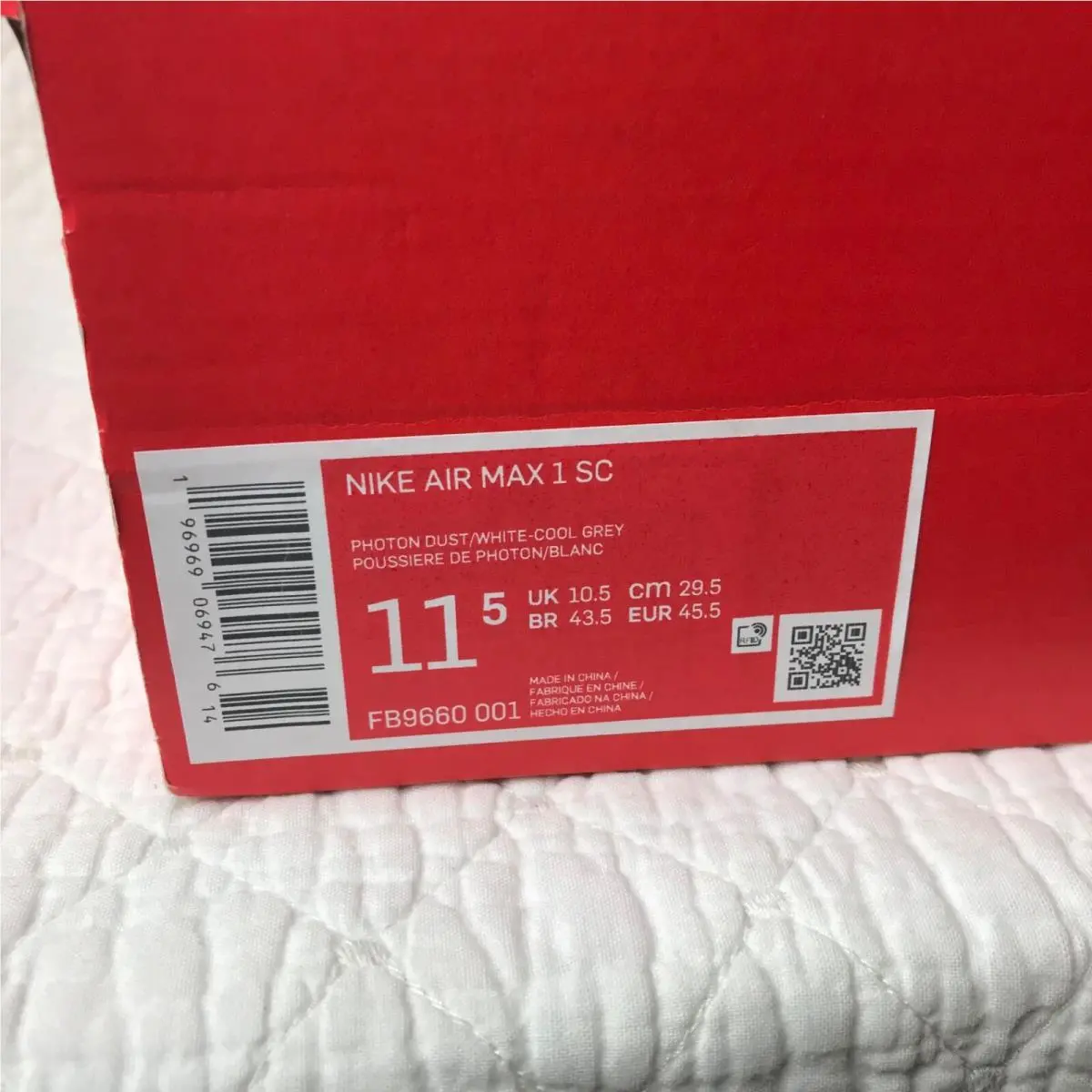 Nike shoes - Nike Air Max 1 SC - FB9660-001 - photon dusk/white-cool grey 11