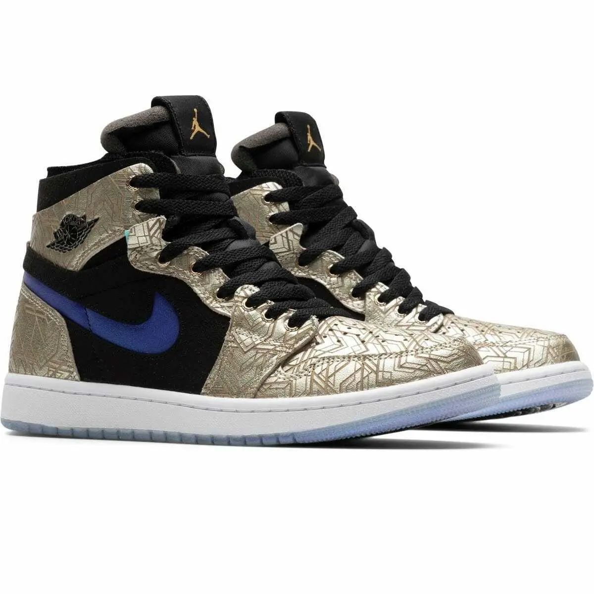 Nike Air Jordan 1 High Zoom Air DQ0659-700 Gold Laser Shoes - Men’s 13