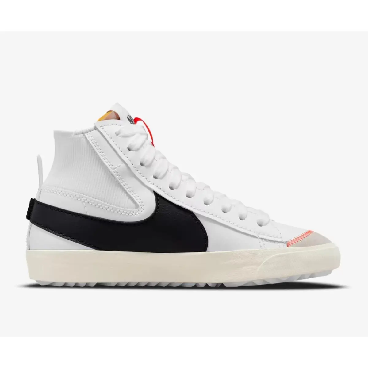 Nike Blazer Mid `77 Jumbo Mens Size 9 White Black Lifestyle Shoes DD3111-100