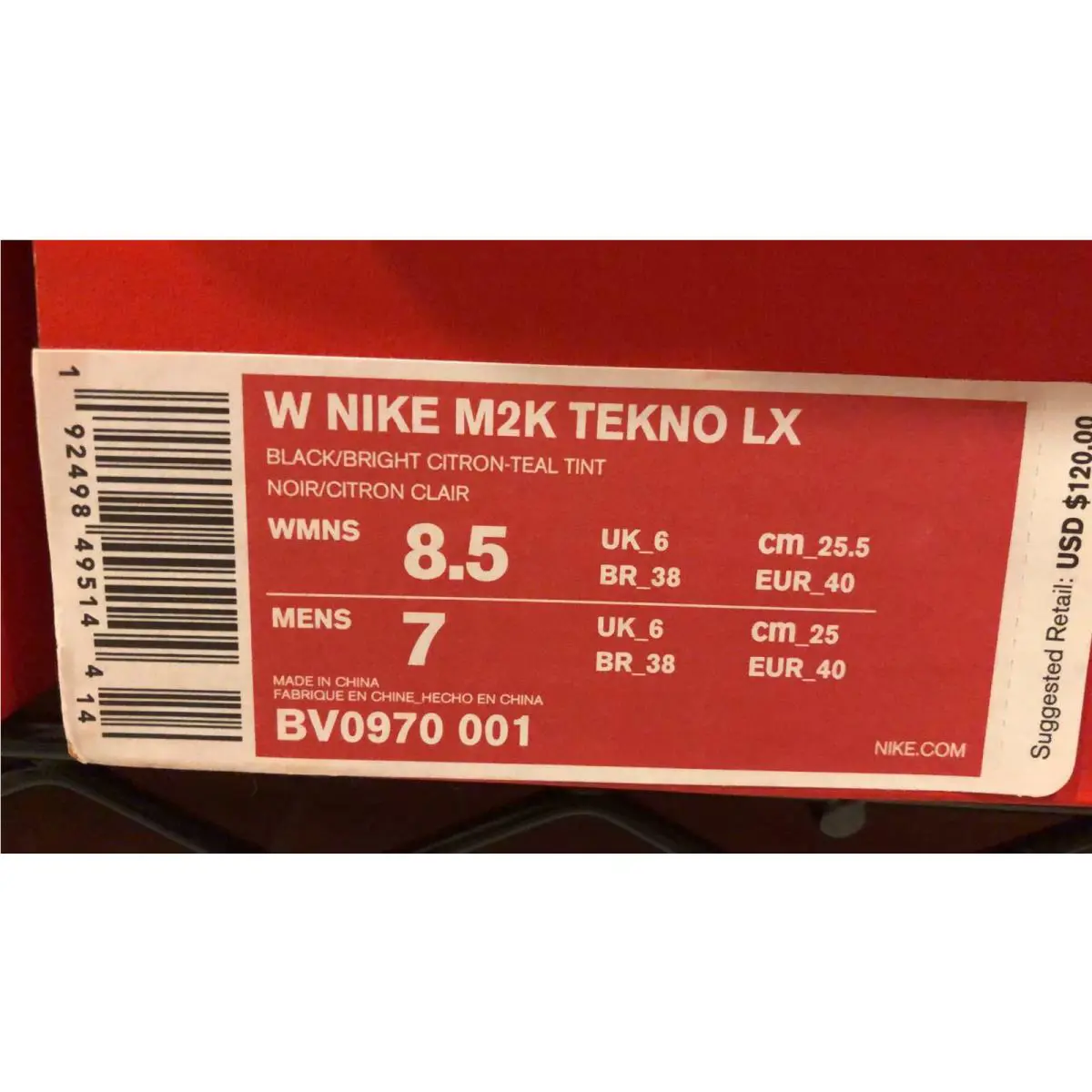 Nike shoes - Nike M2K Tekno - Tekno - BV0970-001 - Black/bright Citron-Teal Tint (UPC: 192498495090) 0