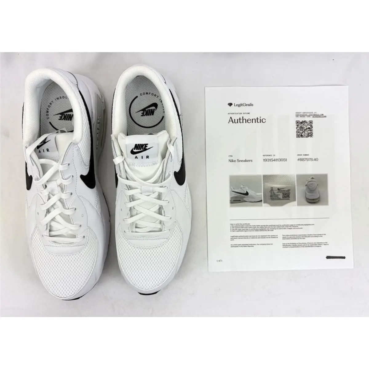 Nike shoes - Nike Air Max Excee - Air Max Excee - CD4165-100 - White/Black/Pure Plantinum (UPC: 193154113051) 0
