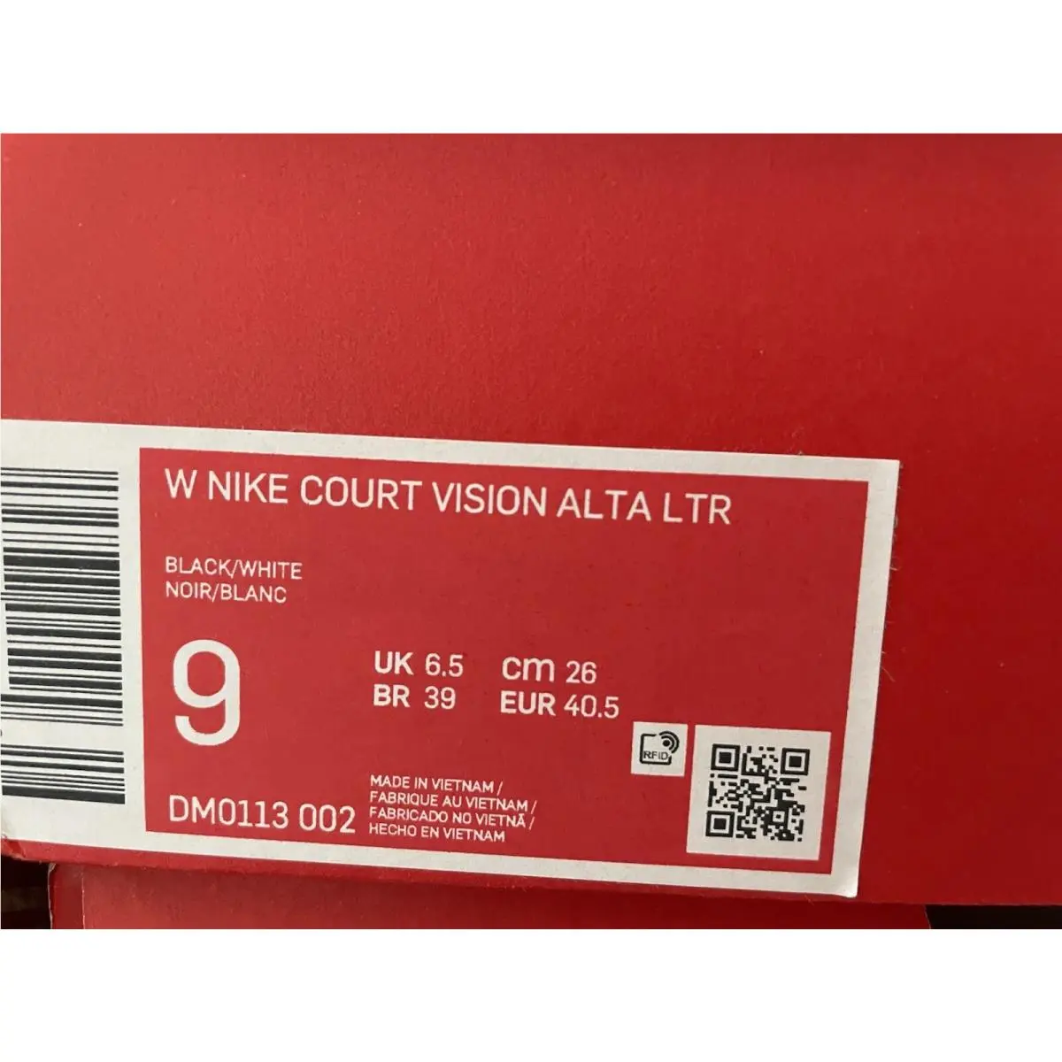 Nike shoes - Nike Court Vision Alta - Court Vision Alta - DM0113-002 - Black 4