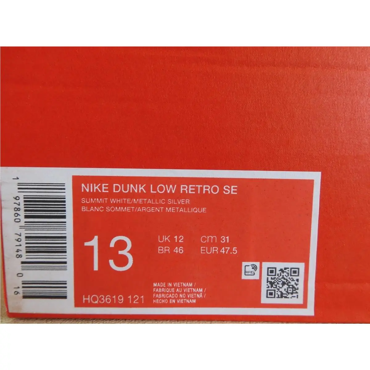 Nike shoes - Nike Dunk Low - Dunk Low - HQ3619-121 - White (UPC: 197860791480) 3