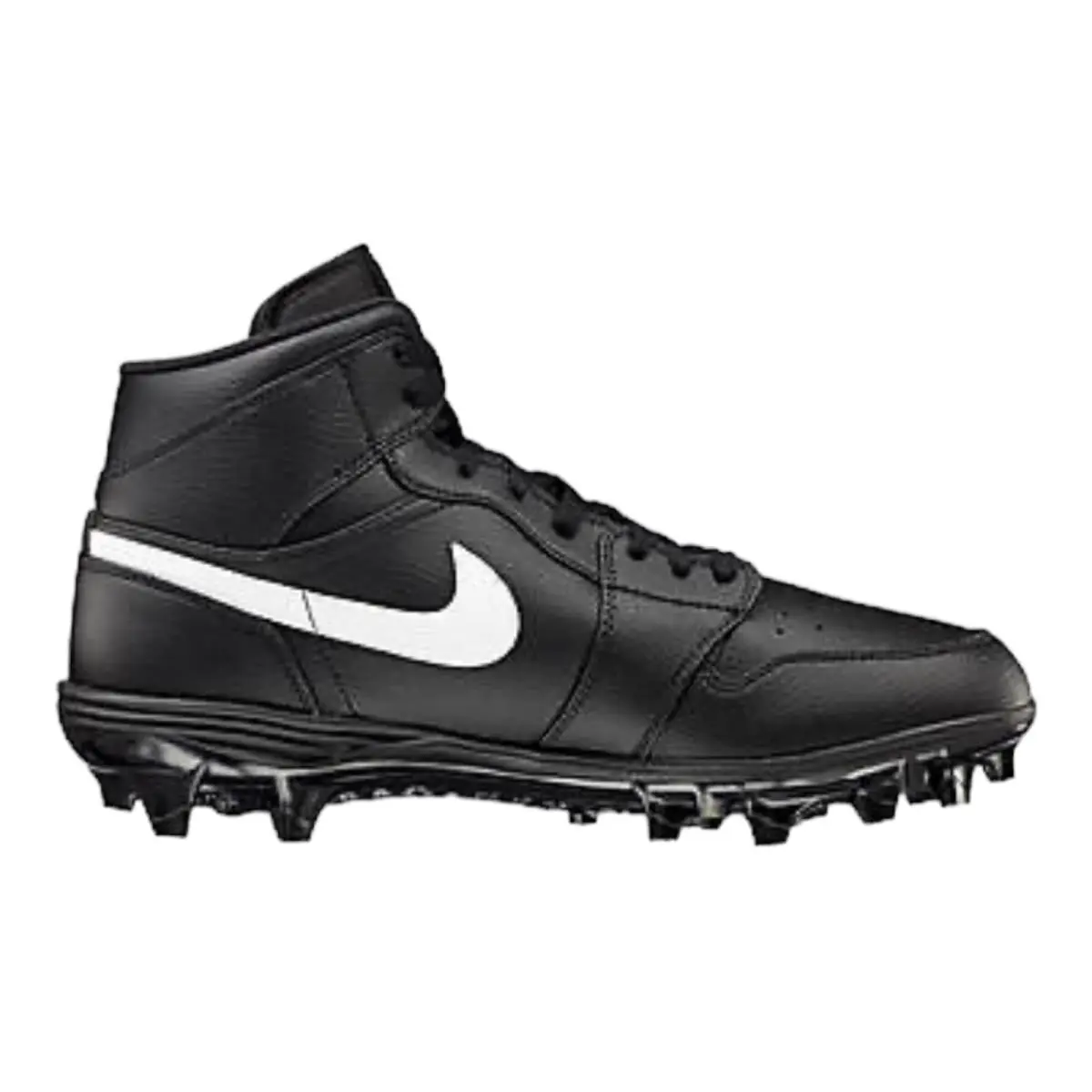 Nike shoes - Jordan 1 Mid Td Football Cleat - FJ6805-001 - Black White Black Mid (UPC: 196604938129) 0