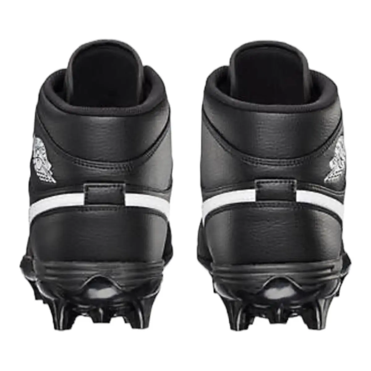 Nike shoes - Jordan 1 Mid Td Football Cleat - FJ6805-001 - Black White Black Mid (UPC: 196604938129) 3
