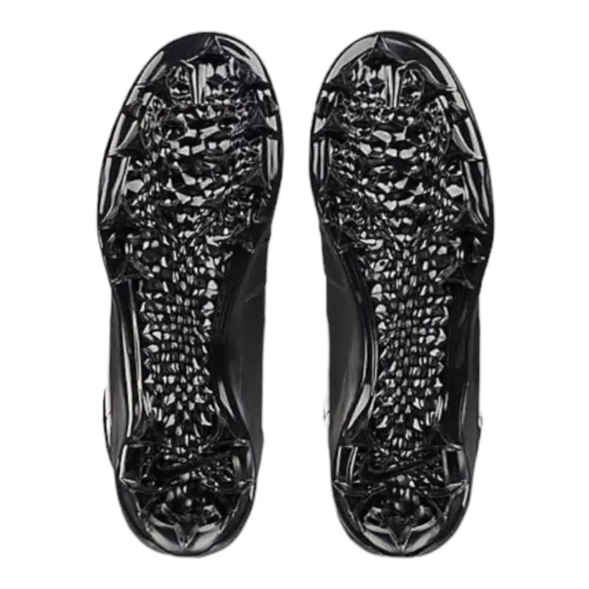 Nike shoes - Jordan 1 Mid Td Football Cleat - FJ6805-001 - Black White Black Mid (UPC: 196604938129) 4