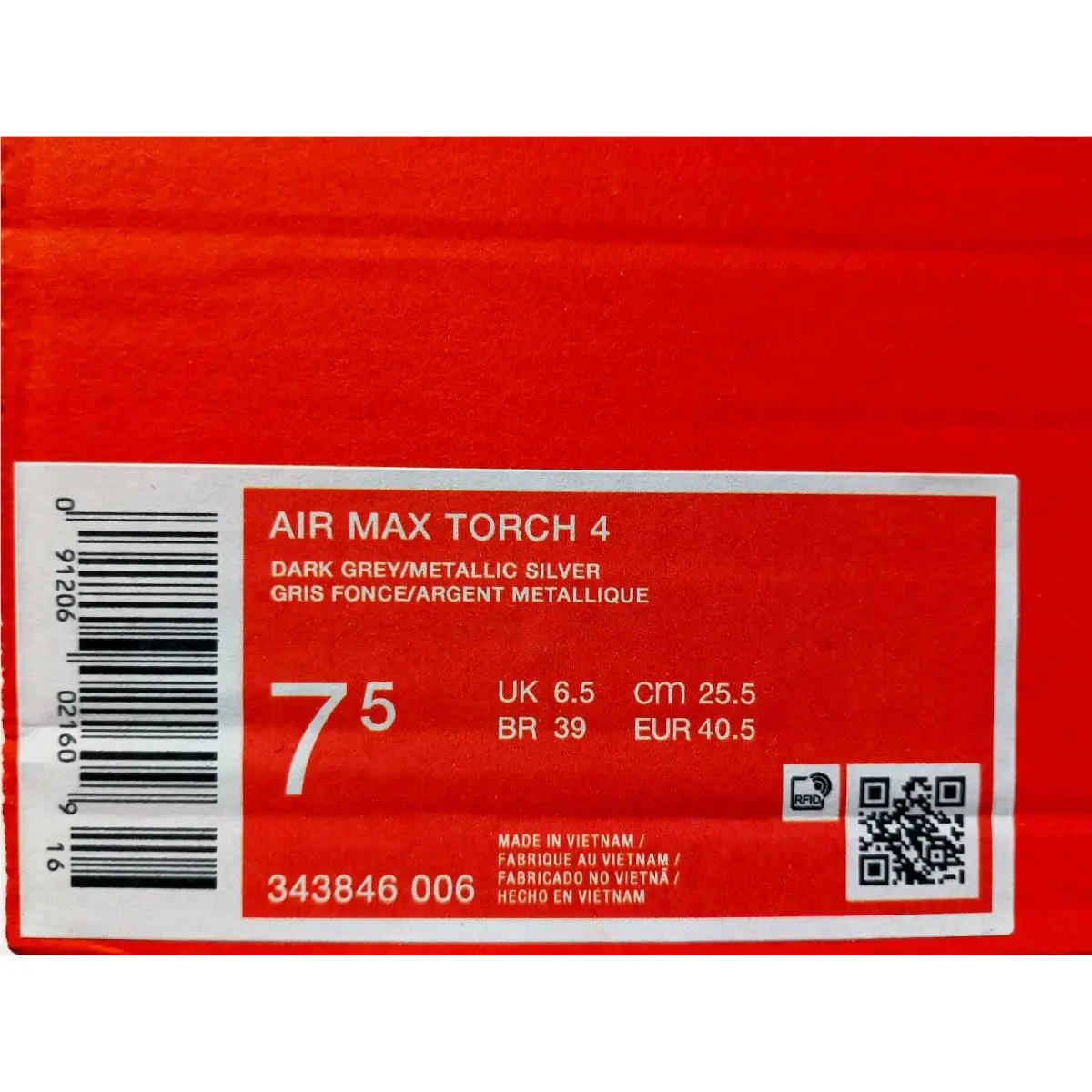 Nike shoes - Nike Air Max Torch 4 - 343846-046 - Gray (UPC: 091206021609) 4