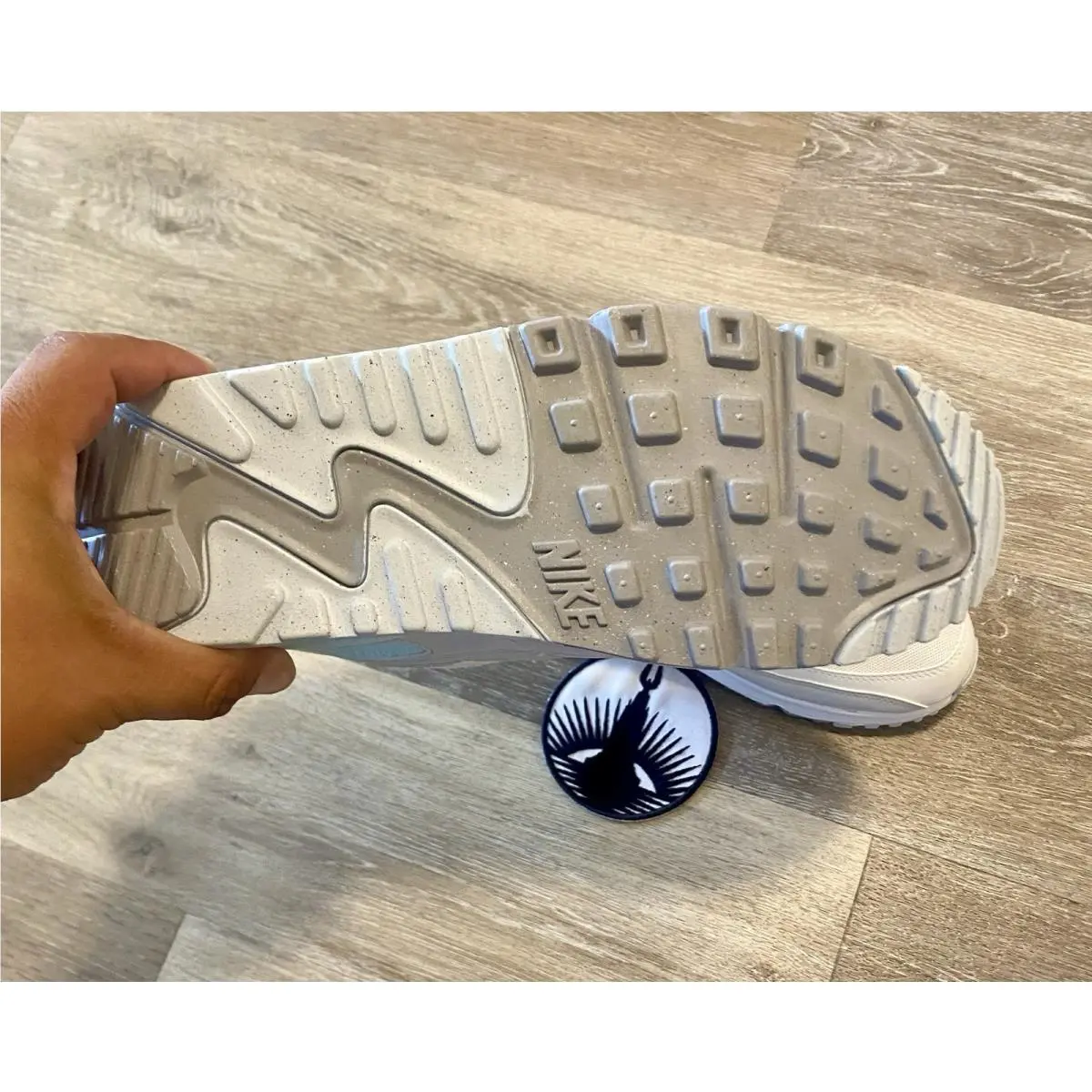 Nike shoes - Nike Air Max 90 - Air Max - DH8010-104 - White / Glacier Blue / Wolf Grey / Light Silver (UPC: 197596711813) 9