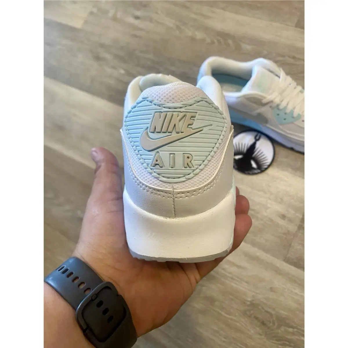 Nike shoes - Nike Air Max 90 - Air Max - DH8010-104 - White / Glacier Blue / Wolf Grey / Light Silver (UPC: 197596711813) 0