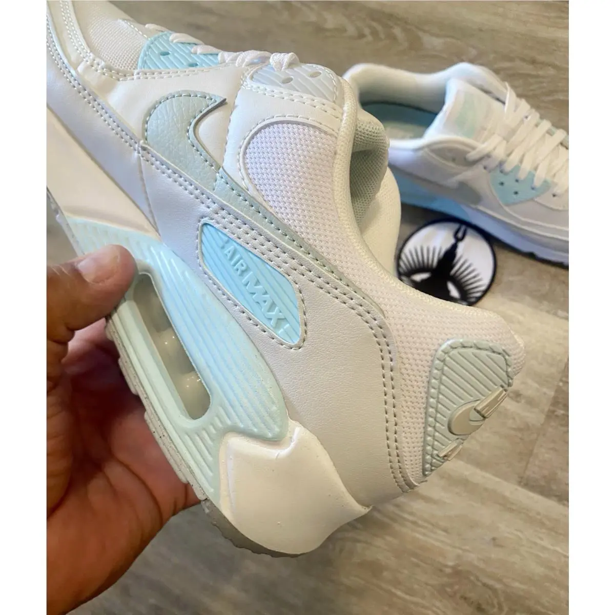 Nike shoes - Nike Air Max 90 - Air Max - DH8010-104 - White / Glacier Blue / Wolf Grey / Light Silver (UPC: 197596711813) 1
